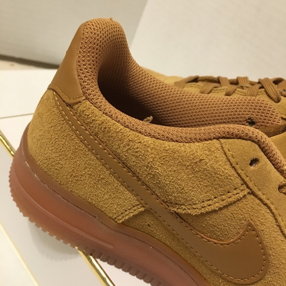 Big Kids Nike Air Force 1 Wheat/Gum Light Brown Boys Size 5.5Y - Picture 11 of 13